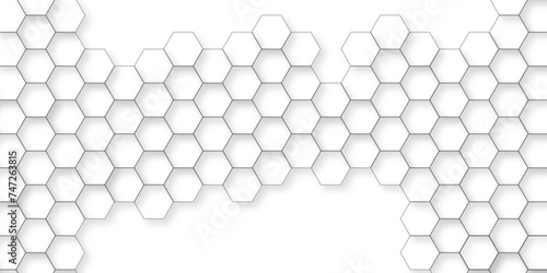 Background with hexagons. Abstract background with lines. white texture background . white and hexagon abstract background. white paper texture and futuristic business