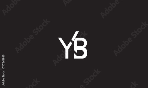 YB, BY, B, Y Abstract Letters Logo Monogram
