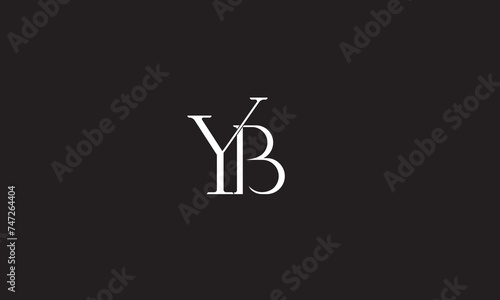 YB, BY, B, Y Abstract Letters Logo Monogram