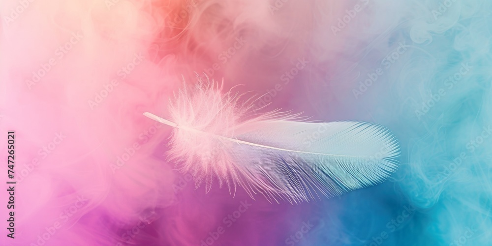 A soft and delicate composition of white feathers on a pastel background, evoking a sense of purity and elegance. A soft and delicate composition of white feathers on a pastel background, evoking a sense of purity and elegance.