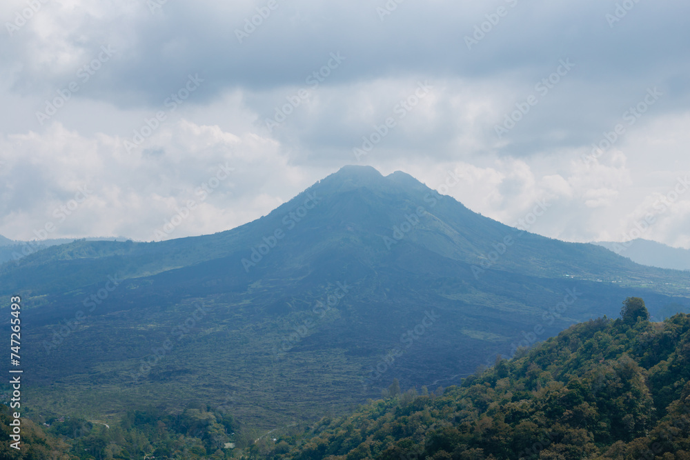 Beautiful view of Batur volcano. Beautiful view of Batur volcano.