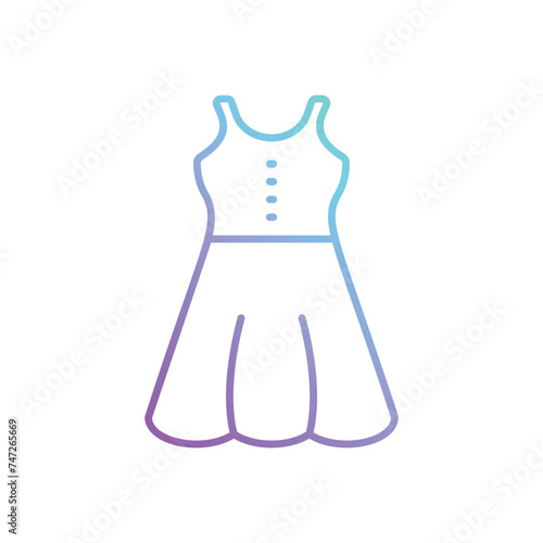 Dress icon vector stock illustration