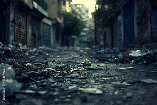 Umweltverschmutzung: Müllberge symbolisieren die globale Müllkrise © Seegraphie