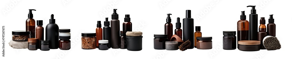 various amber glass bottles for cosmetics, natural medicine , essential oils or other liquids various amber glass bottles for cosmetics, natural medicine , essential oils or other liquids