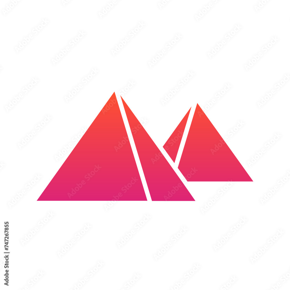 Pyramid Flat Gradient Style Pyramid Flat Gradient Style