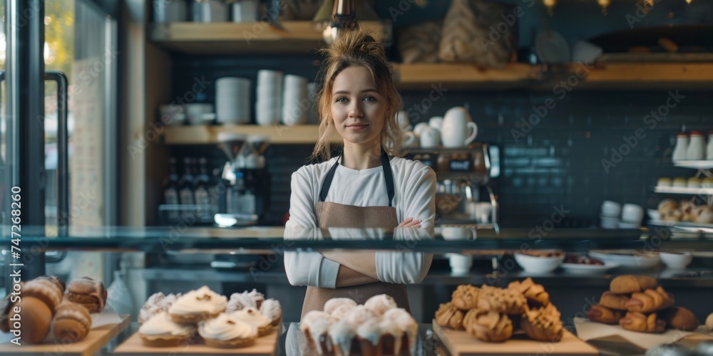 pastry chef in bakery Generative AI