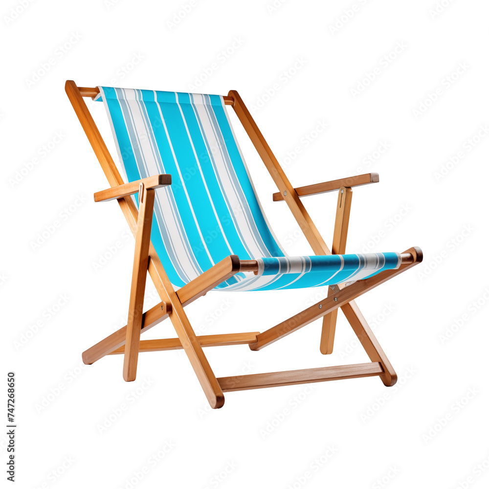beach chair isolated on white background