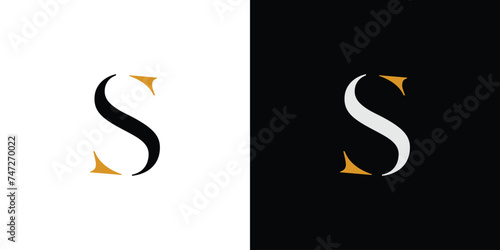 Modern and unique letter S initials logo design