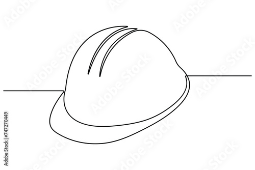 Labour day continuous one line art drawing repair use tool icon service center symbol 
