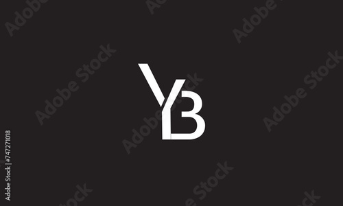 YB, BY, B, Y Abstract Letters Logo Monogram