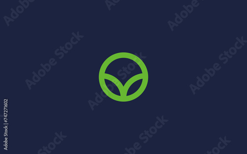 letter o with leaves logo icon design vector design template inspiration