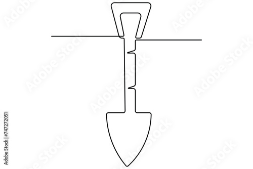 Labour day continuous one line art drawing repair use tool icon service center symbol 
