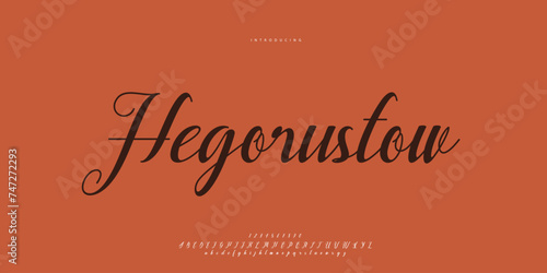 signature Font Calligraphy Logotype Script Brush Font Type Font lettering handwritten	