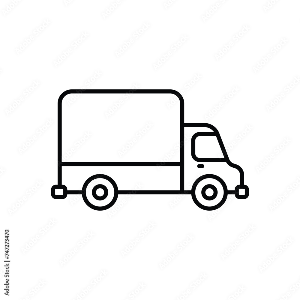 Delivery Truck icon vector stock illustration