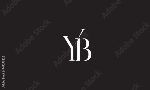 YB, BY, B, Y Abstract Letters Logo Monogram
