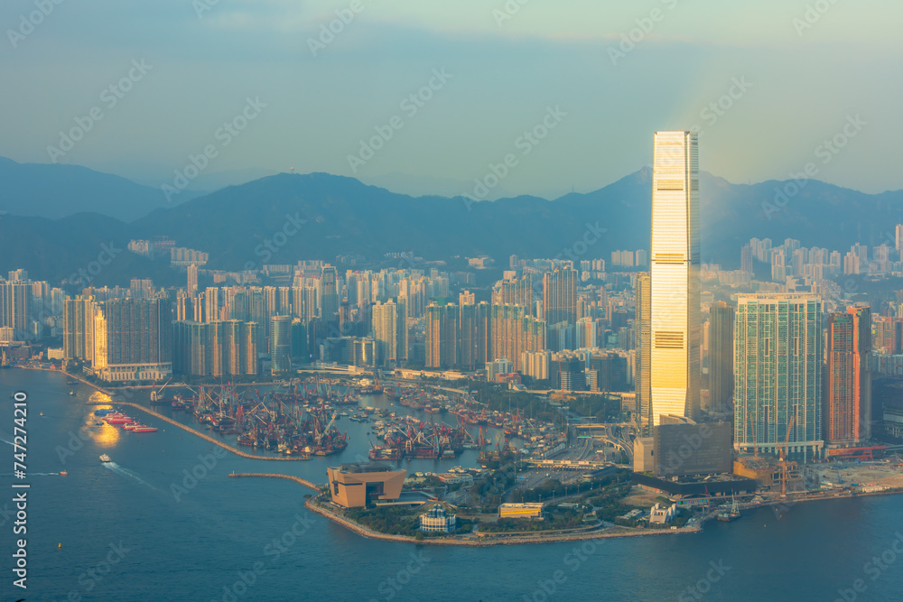 Obraz premium 香港 ビクトリアピークからの夜景