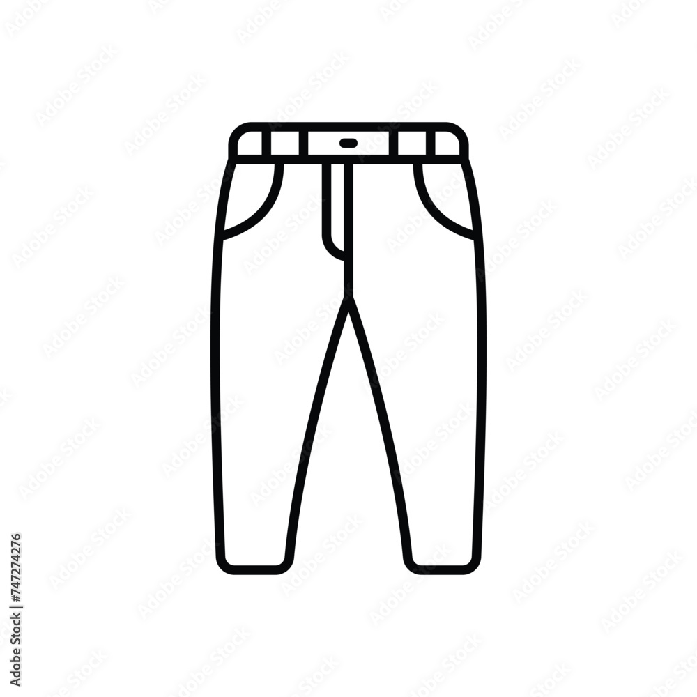 Trouser icon vector stock illustration Trouser icon vector stock illustration