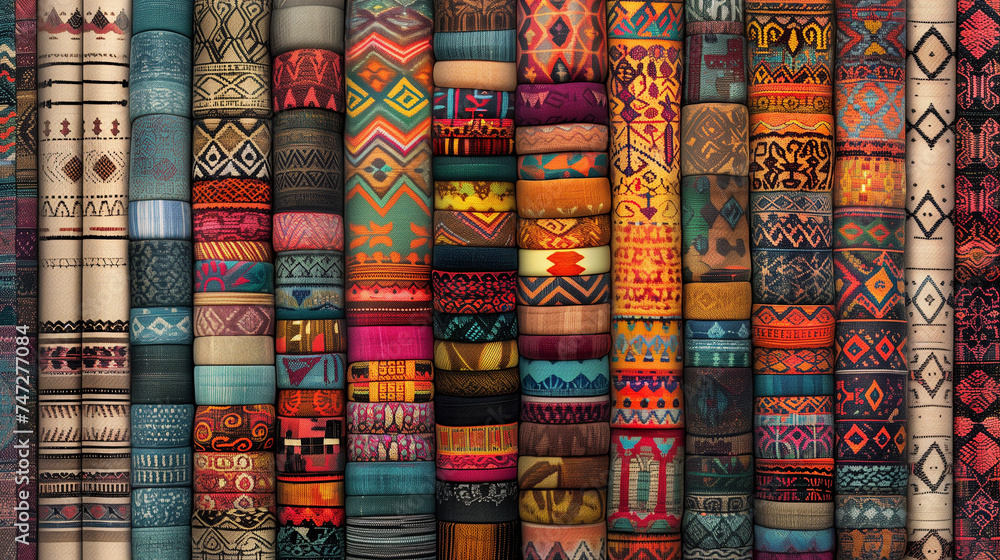 Woven Wonders: A Vibrant Array of Textile Patterns Woven Wonders: A Vibrant Array of Textile Patterns