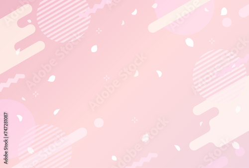 春の陽気のパステルデザイン背景