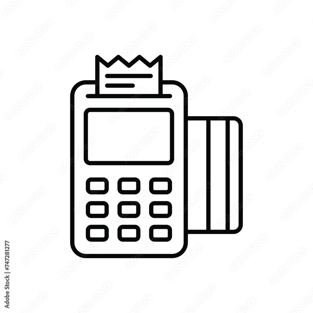 Credit Card Machine icon vector stock illustration Credit Card Machine icon vector stock illustration