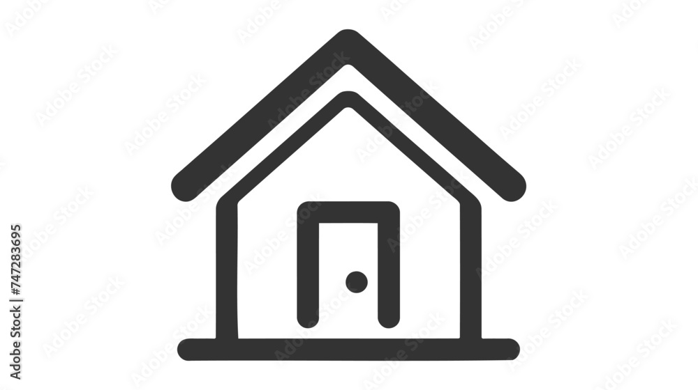 house icon vector illustration on white background house icon vector illustration on white background