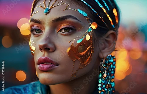 Serene Dignity: Portrait of a Woman
