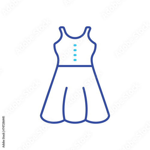 Dress icon vector stock illustration