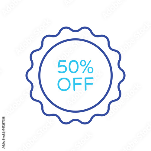 Discount Badge icon vector stock illustration