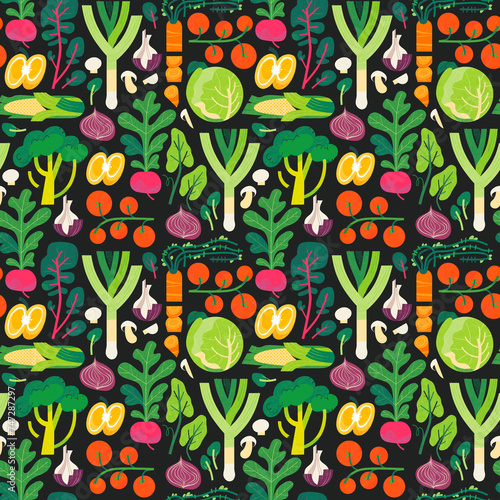 Vegetables Repeating Pattern - Large (ID: 747287297)