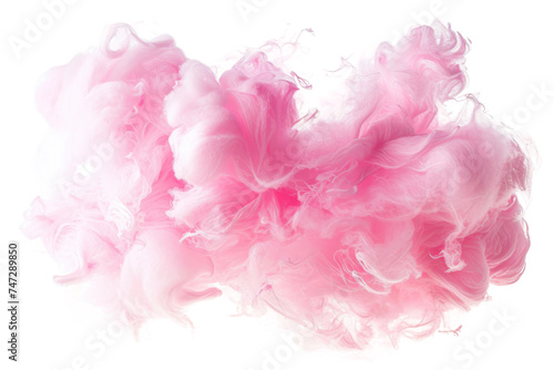 Cotton Candy Treat on Transparent Background.
