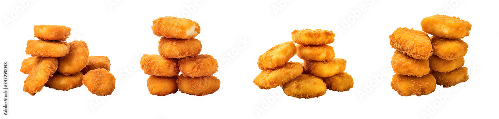 collection of crispy chicken nugget, pile of fried meal, isolated on a transparent background. PNG cutout or clipping
collection of crispy chicken nugget, pile of fried meal, isolated on a transparent background. PNG cutout or clipping