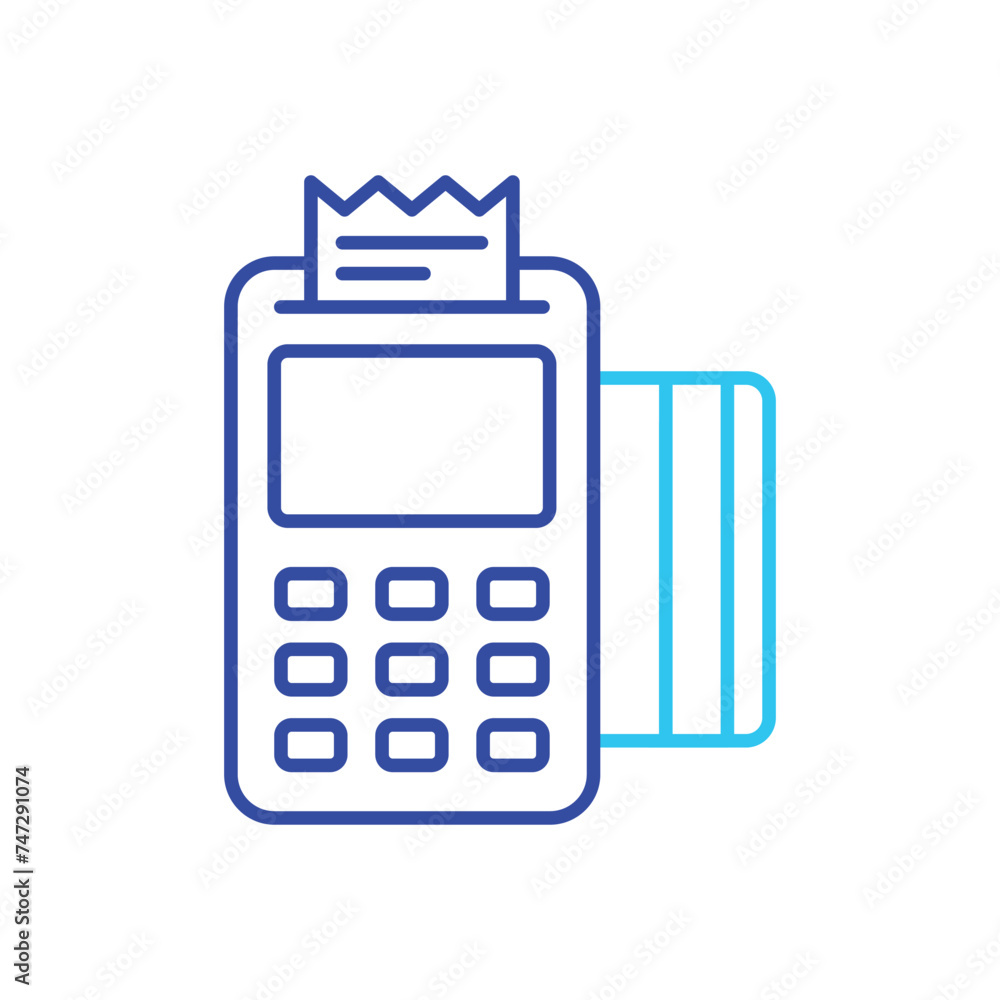 Credit Card Machine icon vector stock illustration Credit Card Machine icon vector stock illustration