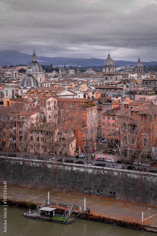 Rome, Italy, view from Sant Angelo Castle