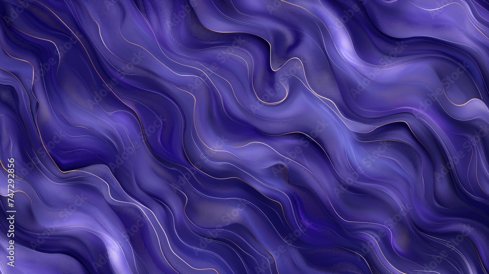 Obraz premium Elegant Abstract Purple Wavy Background with Gold Flecks Design