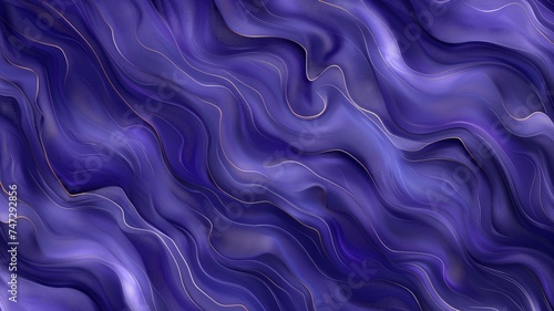 Elegant Abstract Purple Wavy Background with Gold Flecks Design