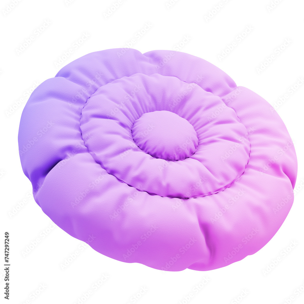 flower pillow 3d abstract object