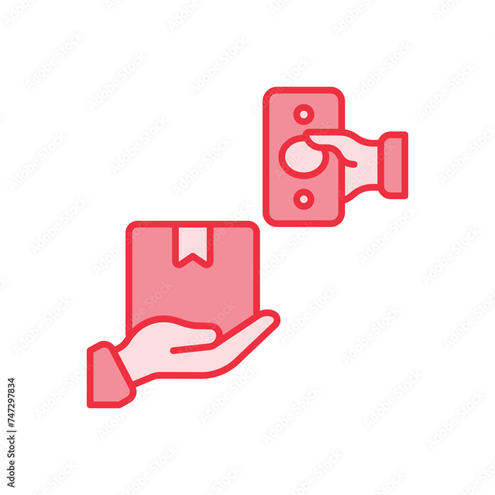 Cash On Delivery icon vector stock illustration Cash On Delivery icon vector stock illustration