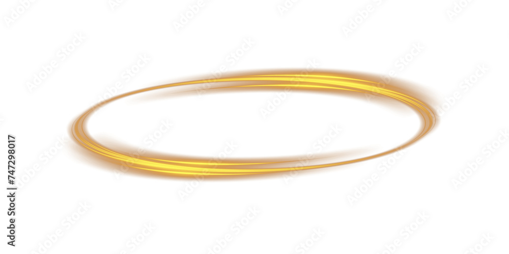 Three dimensional shiny golden nimbus. Golden halo angel ring. Light realistic halo, angel ring, Saint aureole symbol. Magic fantasy portal. Futuristic teleport. Light effect. PNG.
Three dimensional shiny golden nimbus. Golden halo angel ring. Light realistic halo, angel ring, Saint aureole symbol. Magic fantasy portal. Futuristic teleport. Light effect. PNG.