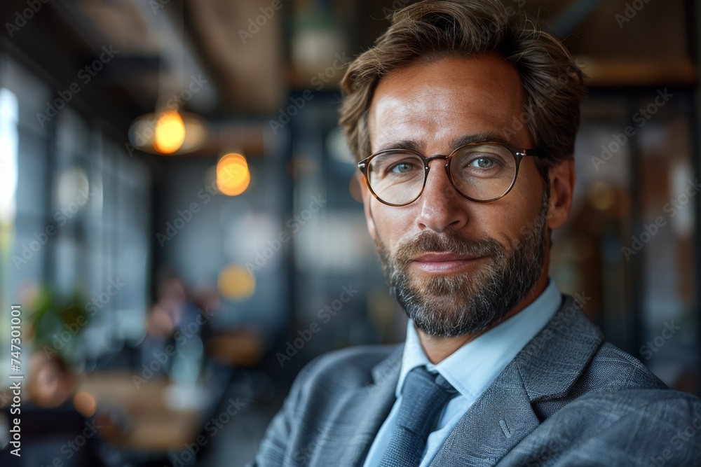 Professional Man in Suit and Tie Posing Professional Man in Suit and Tie Posing