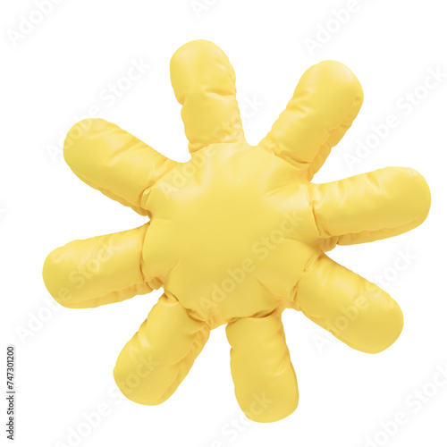 sun inflate 3d abstract object