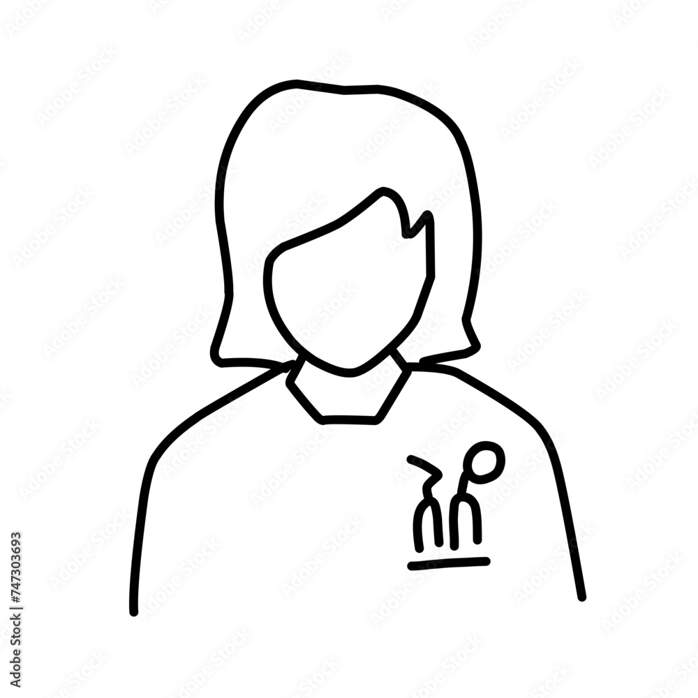 Doctor and Nurse line icons Doctor and Nurse line icons