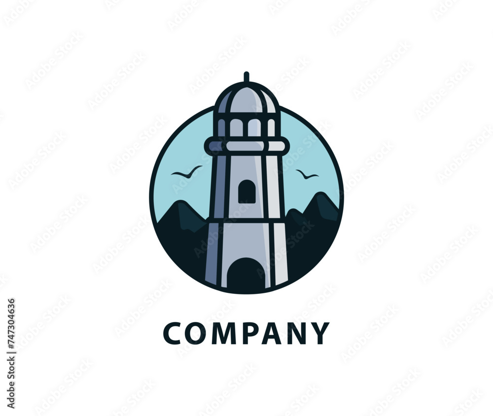 Light house logo design 