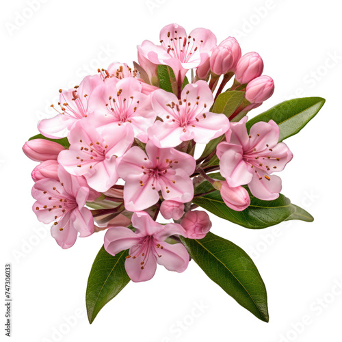 mountain laurel isolated on transparent background, png photo