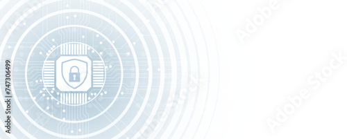 Cyber security and information or network protection. Future cyber technology web services for business and internet project