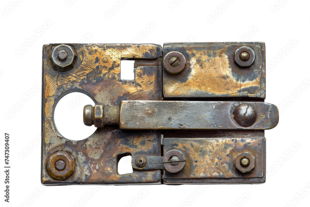 Mortise Lock isolated on transparent background