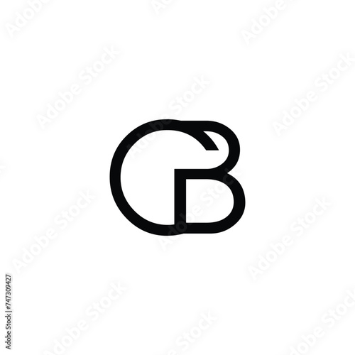 cb luxury logo design vector. Alphabet Letters BC or CB Logo Monogram