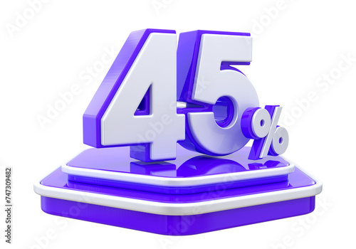 45 percentage off sale Promotion Podium3D 
