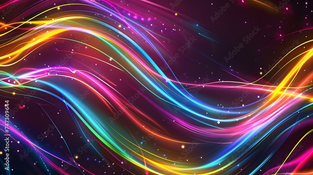 Obraz premium Abstract neon background