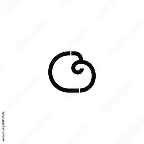 cb luxury logo design vector. Alphabet Letters BC or CB Logo Monogram