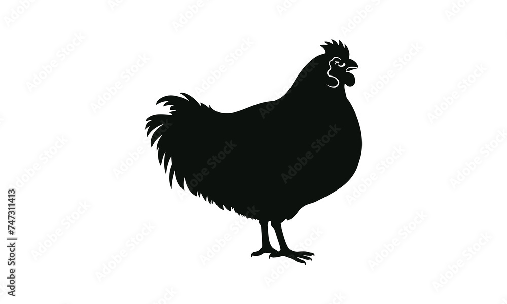 chicken silhouette chicken silhouette